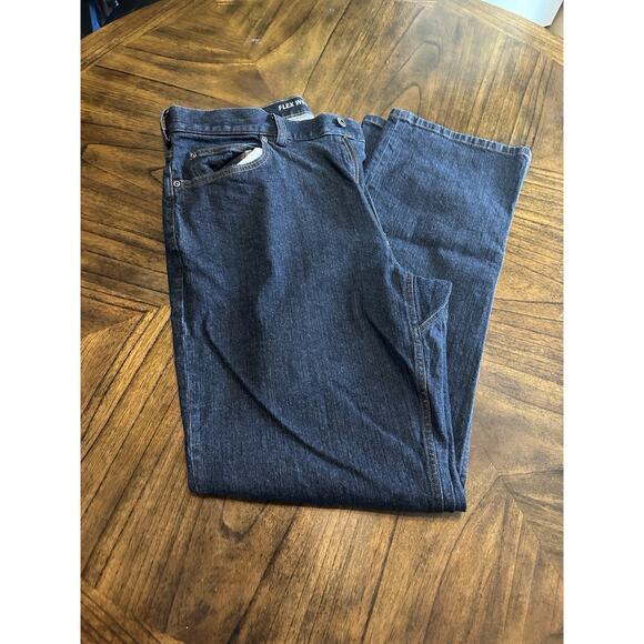 Duluth Trading Co Mens Dark Wash Relaxed Fit Flex Weekender Jeans 38x34 - Picture 4 of 7